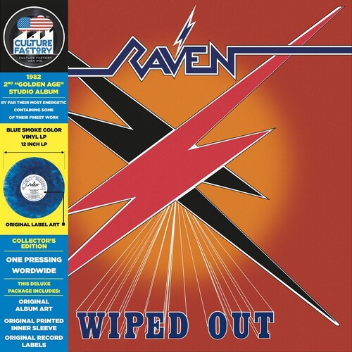 Raven: Wiped Out - Orange & Blue Smoke - VINYL LP