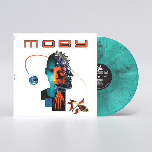 Moby: Moby - Black/White Marble on Blue - VINYL LP