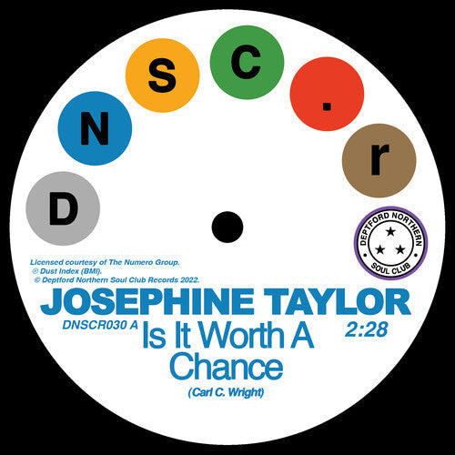 Josephine Taylor: Is It Worth A Chance/Satisfied - VINYL LP