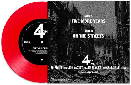 The 4-Skins: Five More Years - RED - VINYL LP