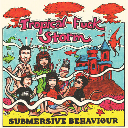 Tropical Fuck Storm: Submersive Behaviour - Clear/aqua Blue Smoke - VINYL LP