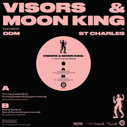 Visors & Moon King: Turning (inside Out) B/w Out Of Control - VINYL LP