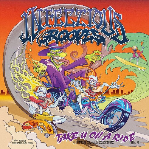 Infectious Grooves: Take U on a Ride (EP) - Green/Purple Splatter. - VINYL LP