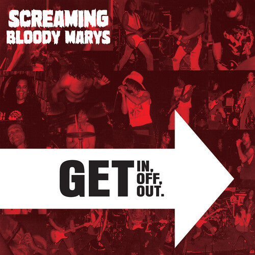Screaming Bloody Marys: Get in, Get Off. Get Out. - Clear - VINYL LP