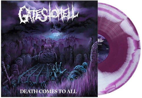 Gates to Hell: Death Comes to All - Purple/White Swirl - VINYL LP