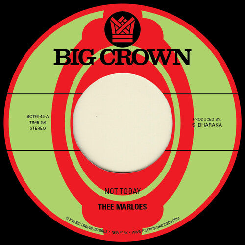 Thee Marloes: Not Today B/W Over - VINYL LP