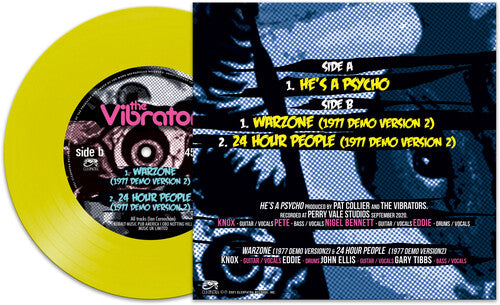 The Vibrators: He's A Psycho (Yellow) - VINYL LP