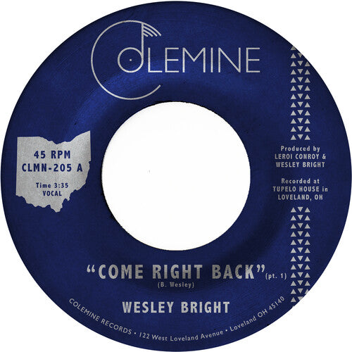 Wesley Bright: Come Right Back (Opaque Red) - VINYL LP