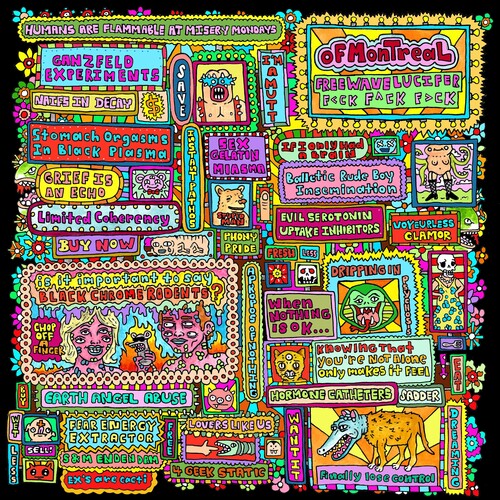 Of Montreal: Freewave Lucifer f-ck f-ck f-ck - Cyan - VINYL LP