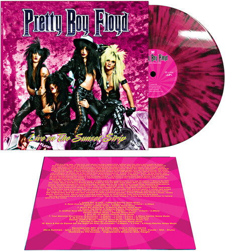 Pretty Boy Floyd: Live On The Sunset Strip - Pink/black Splatter - VINYL LP