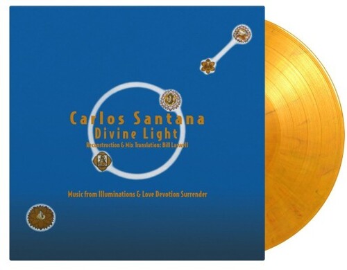 Carlos Santana: Divine Light: Reconstruction & Mix Translation By Bill Laswell - Limited Gatefold 180-Gram Yellow, Red & Black Marble Colored Vinyl - VINYL LP