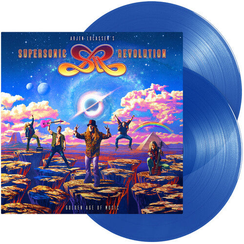 Arjen Lucassen's Supersonic Revolution: Golden Age of Music - Transparent Blue - VINYL LP