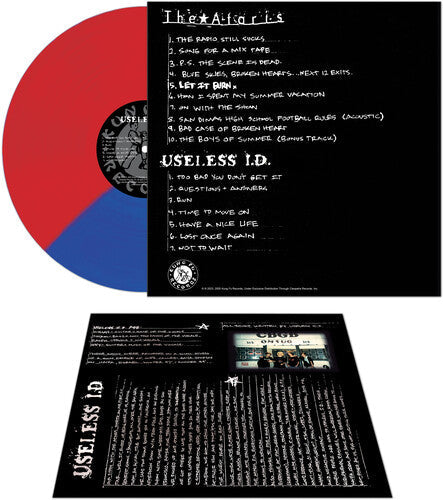 Ataris & Useless Id: Let It Burn - Red/blue Split - VINYL LP