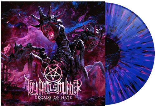Thy Art Is Murder: Decade of Hate (Live in Melbourne 2023) - Blue W/ Black Pink Splatter - VINYL LP