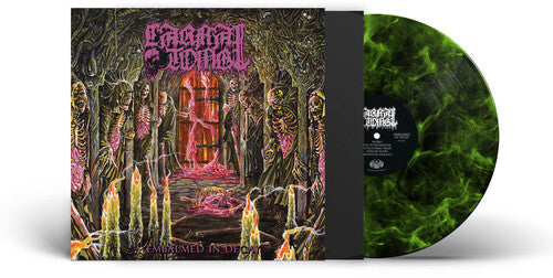 Carnal Tomb: Embalmed In Decay - Lime/Black Marbled - VINYL LP
