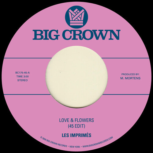 Les Imprimes: Love & Flowers (45 Edit) / You - VINYL LP