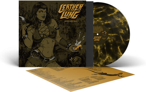 Leather Lung: Graveside Grin - Black & Yellow Marble - VINYL LP