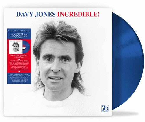 Davy Jones: Incredible! - 180gm Blue Vinyl - VINYL LP