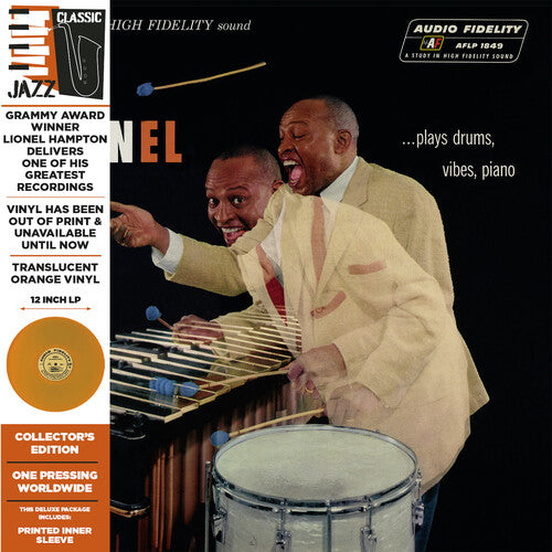 Lionel Hampton: Lionel... Plays Drums, Vibes, Piano - Translucent Orange - VINYL LP