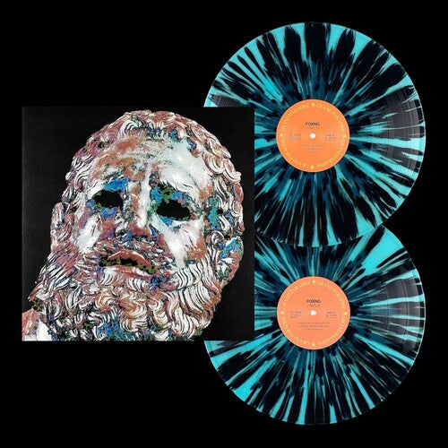 Foxing: Foxing - Ice Blue with Black Splatter - VINYL LP