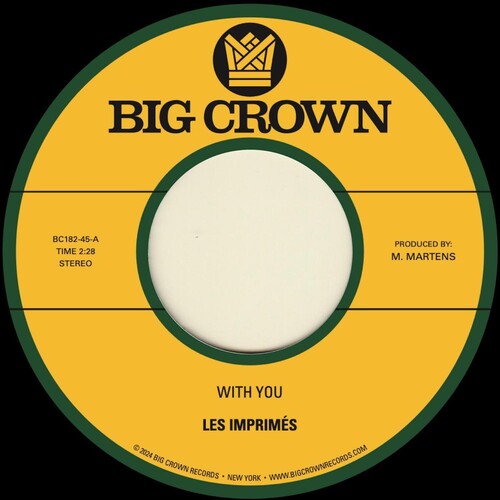 Les Imprimes: With You B/W Only Love - VINYL LP