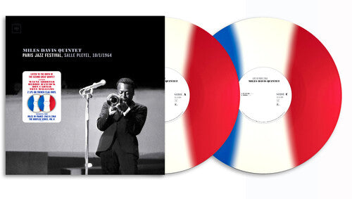 Miles Davis: Paris Jazz Festival, Salle Pleyel 10/1/1964 (2 LP) (140g Vinyl/ Blue, White & Red French Flag Inspired Vinyl) - VINYL LP