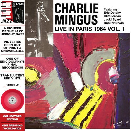 Charlie Mingus: Live in Paris, 1964 Vol. 1 - Translucent Red - VINYL LP