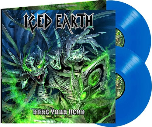 Iced Earth: Bang Your Head - Blue - VINYL LP