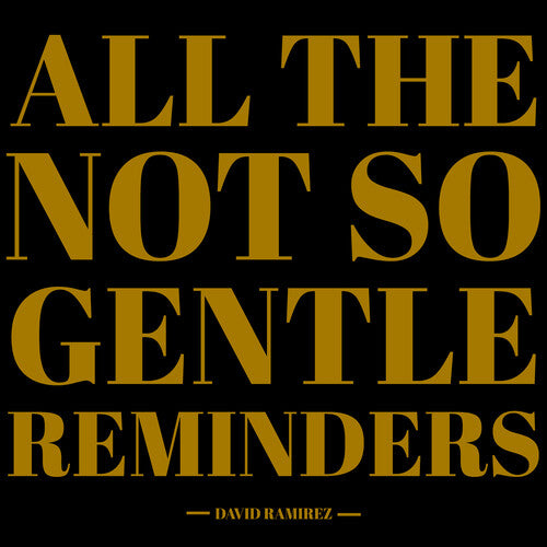David Ramirez: All The Not So Gentle Reminders - VINYL LP