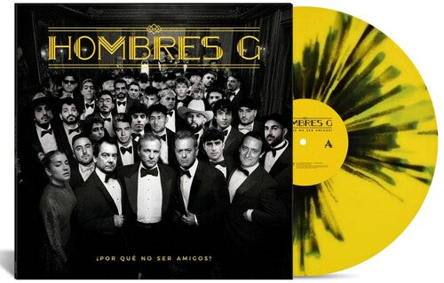 Hombres G: Por Que No Ser Amigos? - Ltd Yellow & Black Splatter Vinyl - VINYL LP