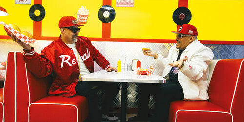 B-Real & Psycho Les: Real Psycho - Deluxe Limited Edition - Clear with Black, Yellow & White Splatter Vinyl Gatefold Cover - VINYL LP