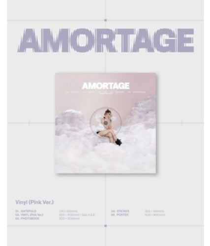 Jisoo: Amortage - Pink Version - incl. Photobook, Sticker + Poster - VINYL LP