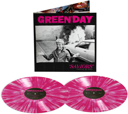 Green Day: Saviors (édition de luxe) [Hot Pink with White Splatter 2LP] - VINYL LP