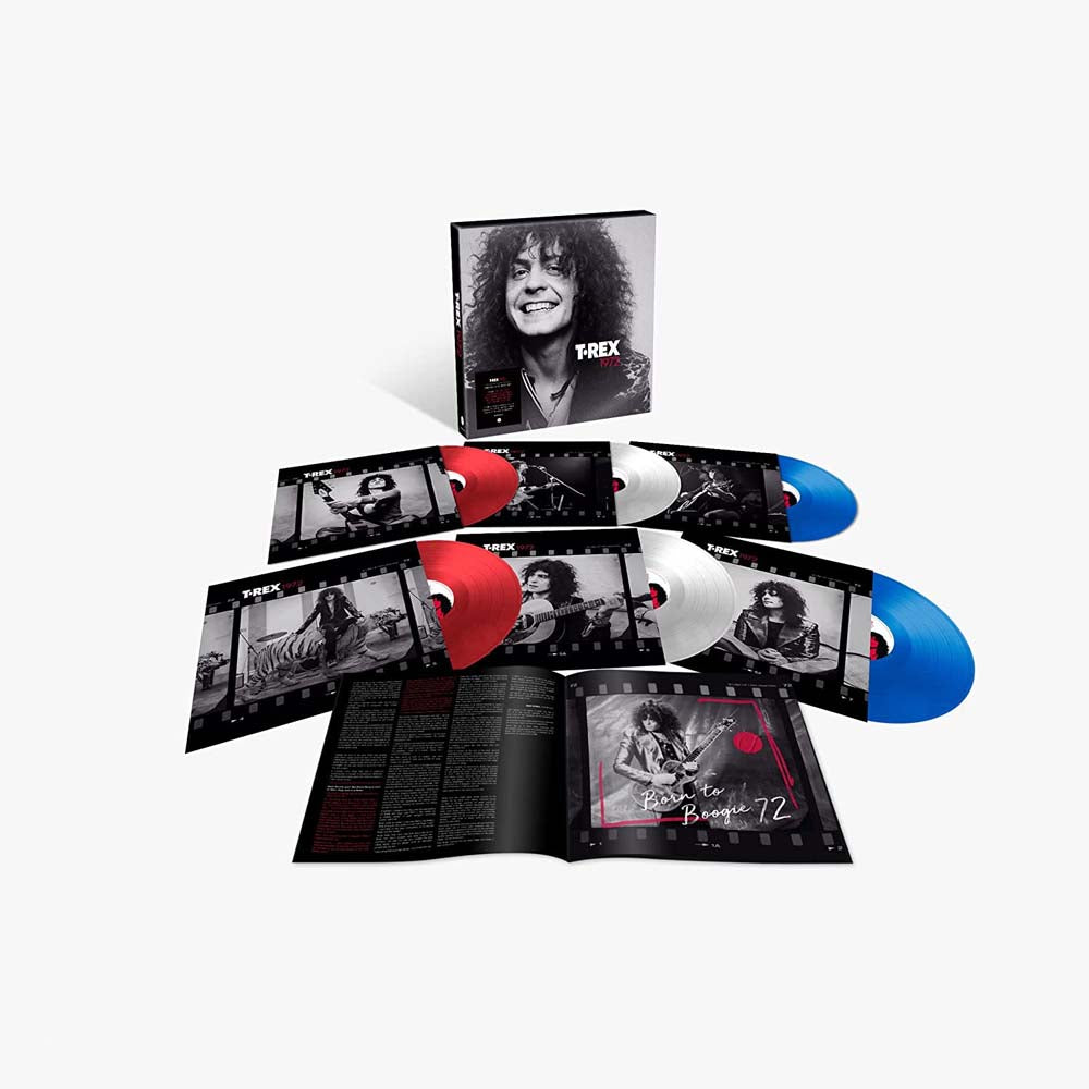 T. Rex 1972 Vinyl LP Box Set (+ Tony Visconti Signed Print) Red/Blue/White Colour 2022 - VINYL BOX SETS