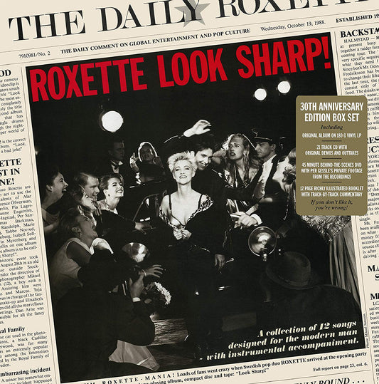 Roxette Look Sharp 30th Anniversary Vinyl LP + CD + DVD Box Set New 2018 - VINYL BOX SETS