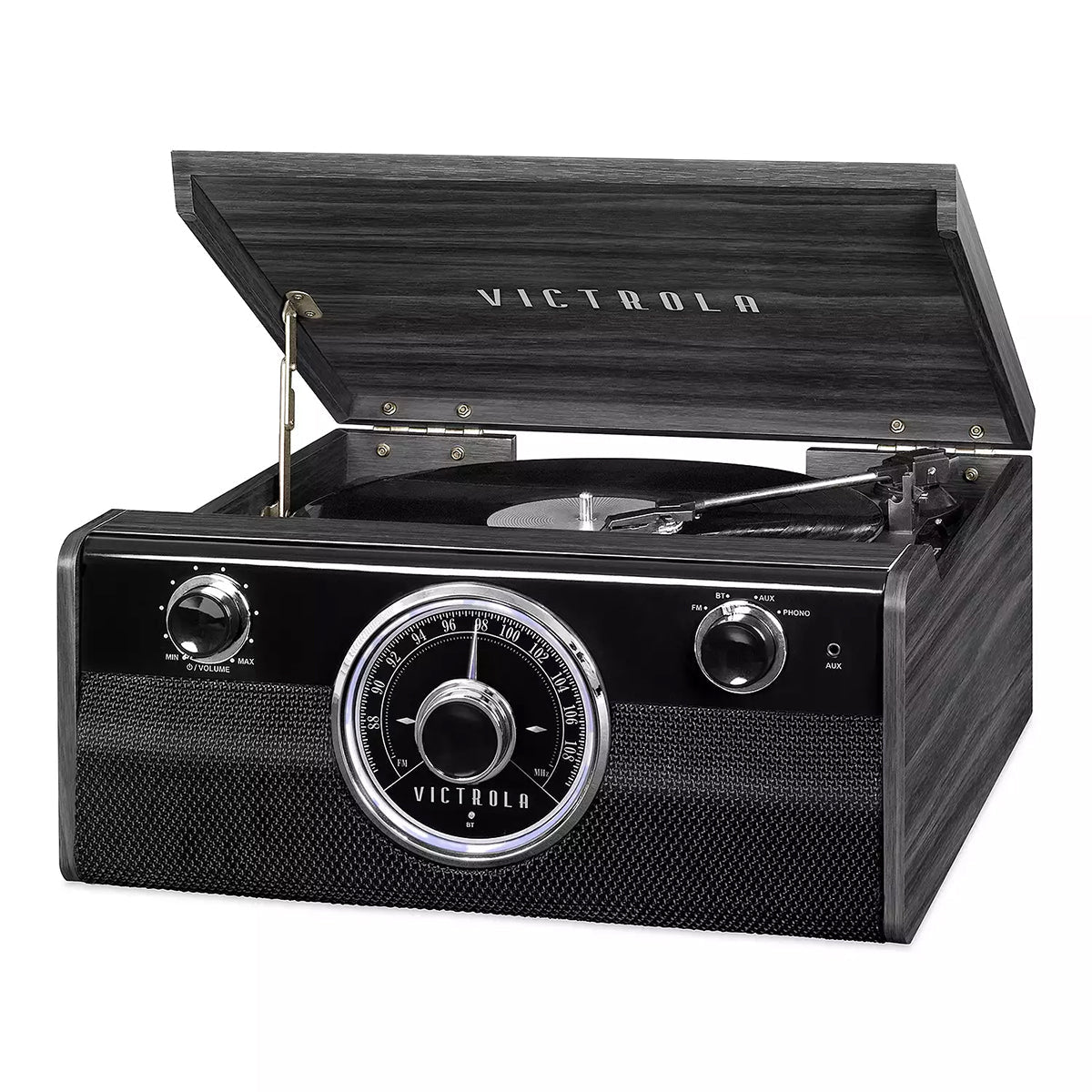 Empire 6-in-1 Wood Record Player