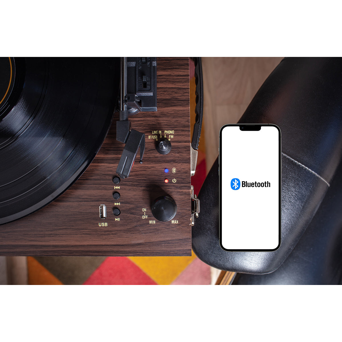 Liberty Record Player with Stand