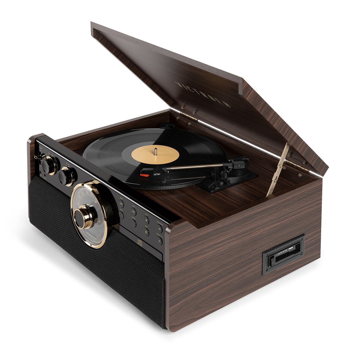 Empire 6-in-1 Wood Record Player