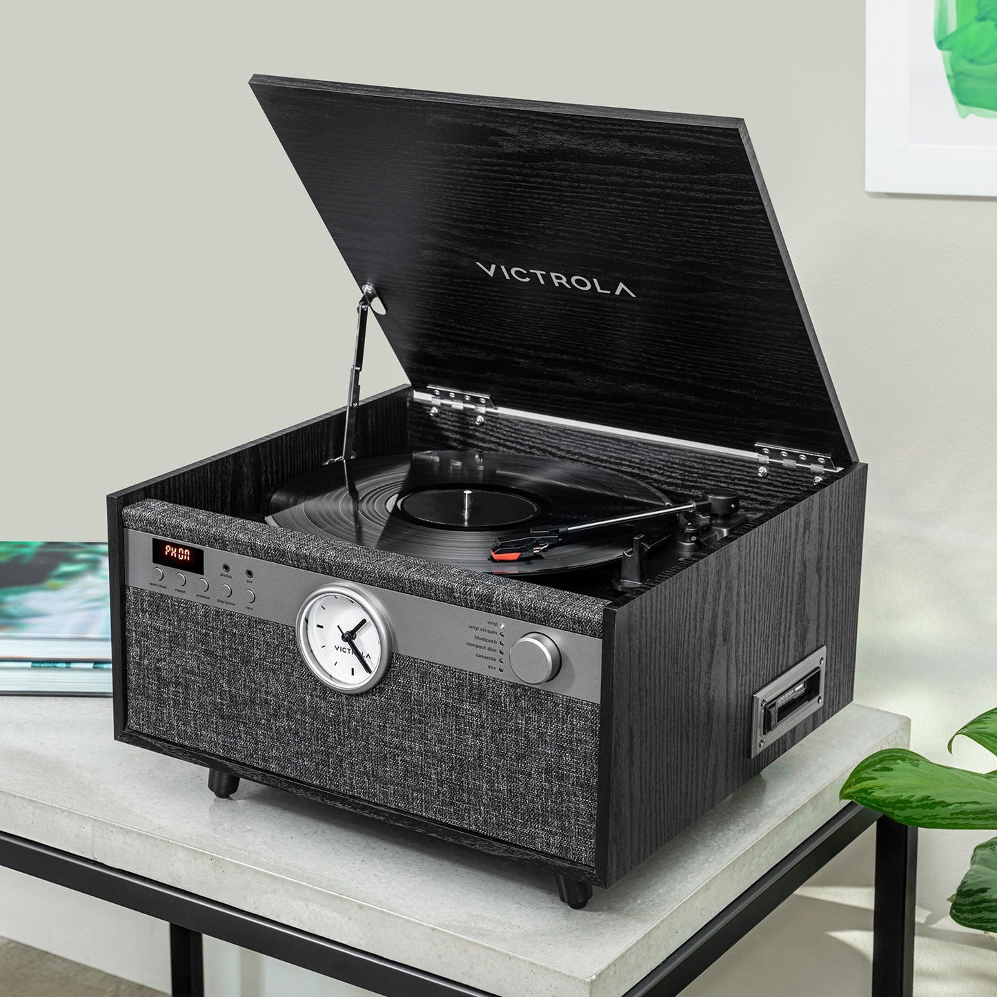 Century Signature+ 6-in-1 Wood Record Player
