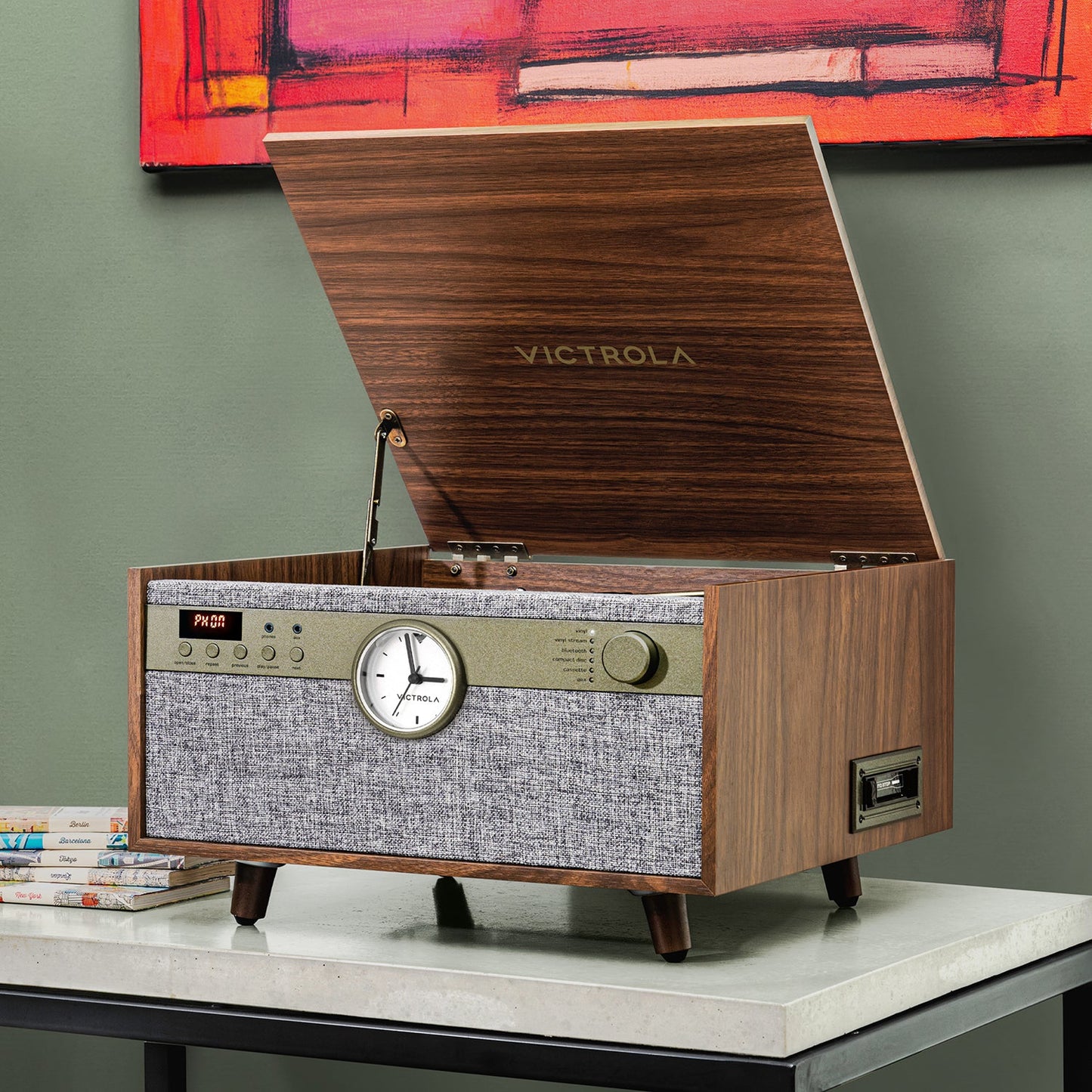 Century Signature+ 6-in-1 Wood Record Player